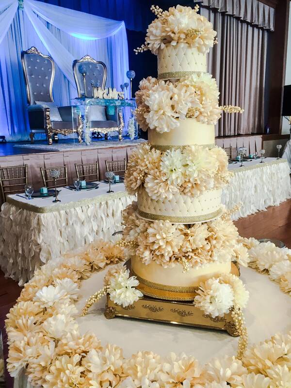 Custom celebration cake by Dimitri's Catering